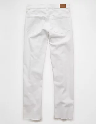 AE High-Waisted Straight Jean - White