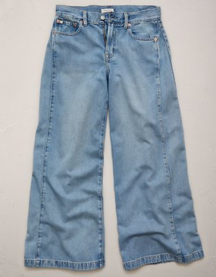 AE77 Premium Super Wide Jean - Light Wash