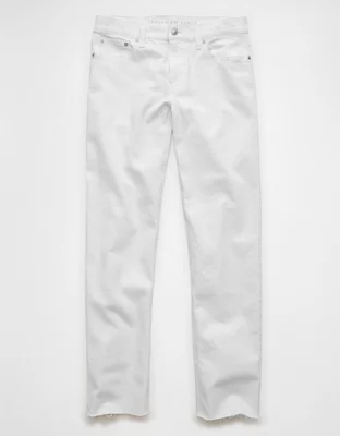 AE High-Waisted Straight Jean - White