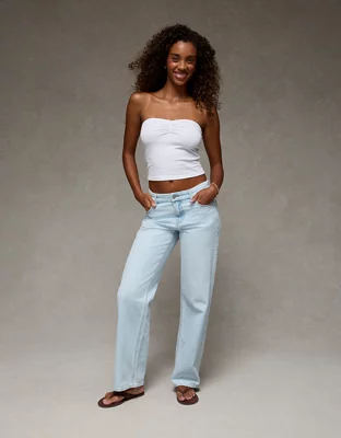 AE Curvy High-Waisted Stovepipe Jean - Cool Classic