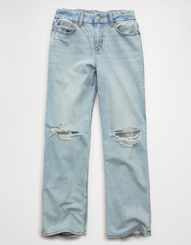 AE Curvy High-Waisted Stovepipe Jean - Skylight