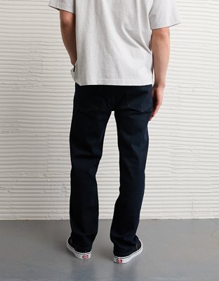 AE Relaxed Straight Jean - Blue Black