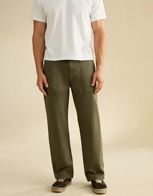 AE Flex Loose Fit Lived-In Utility Pant - Olive Moss