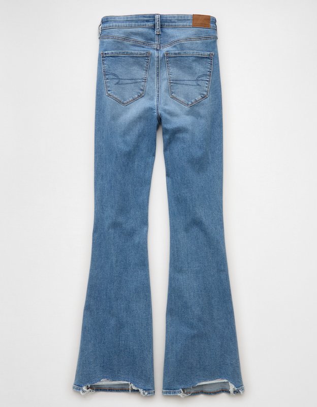 AE Super High-Waisted Flare Jean - Light Vintage