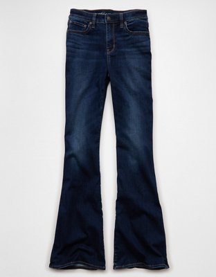 AE Super High-Waisted Flare Jean - Darkest Dazzler