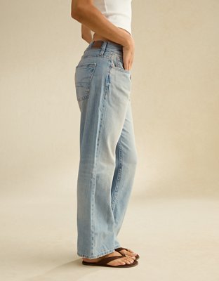 AE Low-Rise Classic Straight Jean - Light Tinted Wash
