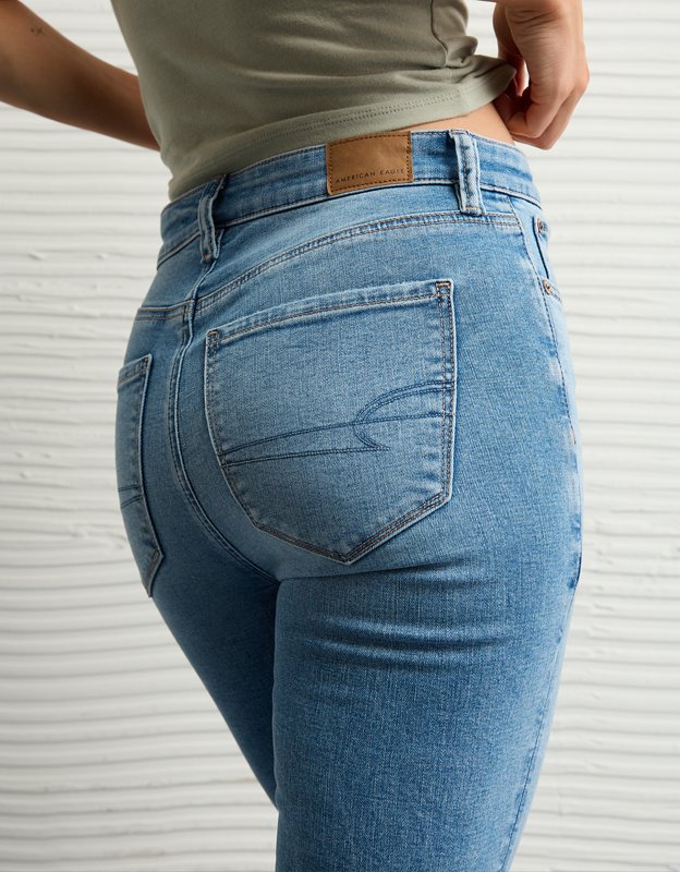 AE Super High-Waisted Flare Jean - Light Vintage