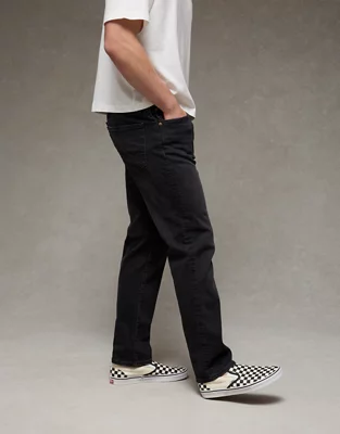 AE Athletic Straight Jean - Black Charcoal