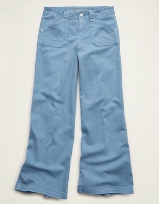 AE Low-Rise Ultra Wide-Leg Pant - Blue