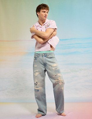 AE Pride Loose Jean - Light Wash