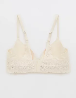 Sunnie Bloom Lace Full Coverage Lightly Lined Bra - Vintage Vanilla
