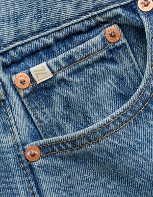 AE77 Premium Super Wide Jean - Medium Wash