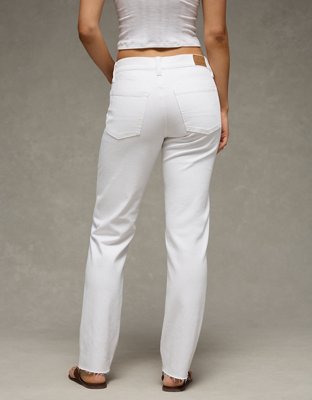 AE High-Waisted Straight Jean - White