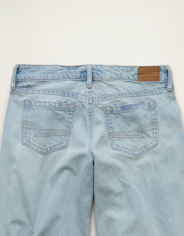 AE Lowest-Rise Baggy Wide-Leg Jean - Light Vintage