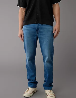 AE Relaxed Straight Jean - Medium Indigo