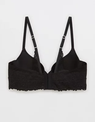 Sunnie Bloom Lace Full Coverage Lightly Lined Bra - True Black