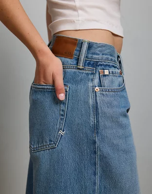 AE77 Premium Super Wide Jean - Medium Wash