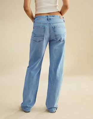AE Low-Rise Baggy Straight Jean - Fresh Bright