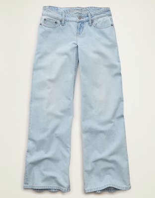 AE Lowest-Rise Baggy Wide-Leg Jean - Cool Classic