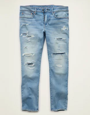 AE Athletic Fit Jean - Destroyed Bright