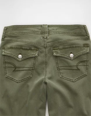 AE Low-Rise Ultra Wide-Leg Pant - Succulent Olive