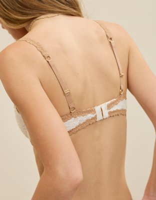 Show Off Vintage Lace Unlined Balconette Bra - Cake Batter