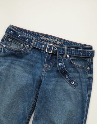 AE Lowest-Rise Baggy Wide-Leg Jean - Medium Tinted