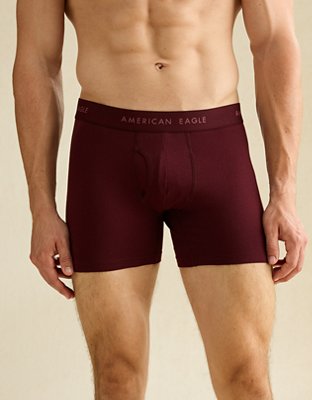 AEO Men's 4.5" Classic Boxer Brief - Deep Burgundy