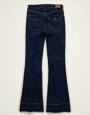 AE Super High-Waisted Flare Jean - Dark Rinse