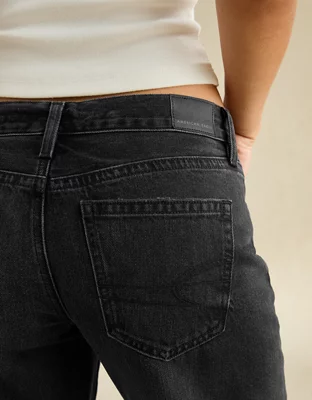 AE Low-Rise Classic Straight Jean - Black