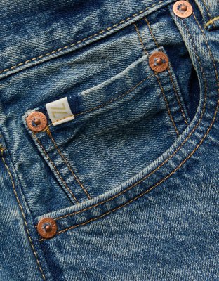 AE77 Premium Straight Ankle Jean - Medium Wash