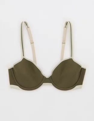Float Full Coverage Unlined Bra - Festive Olive