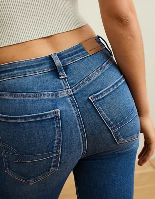 AE Super High-Waisted Flare Jean - Medium Indigo Wash