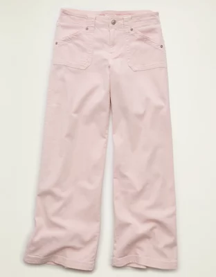 AE Low-Rise Ultra Wide-Leg Pant - Pink