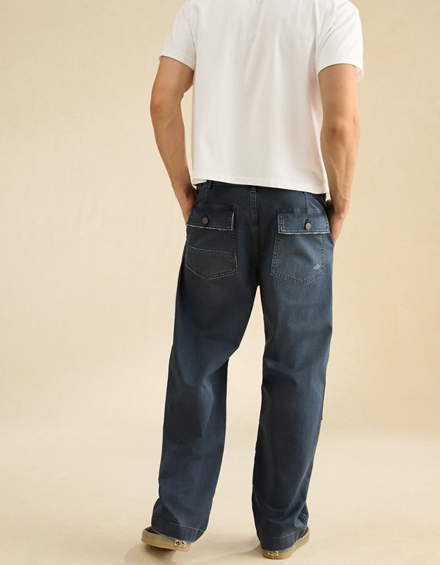 AE Flex Loose Fit Lived-In Utility Pant - Navy