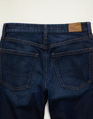 AE Curvy High-Waisted Straight Jean - Dark Vintage