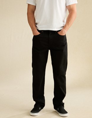 AE Relaxed Straight Jean - Black