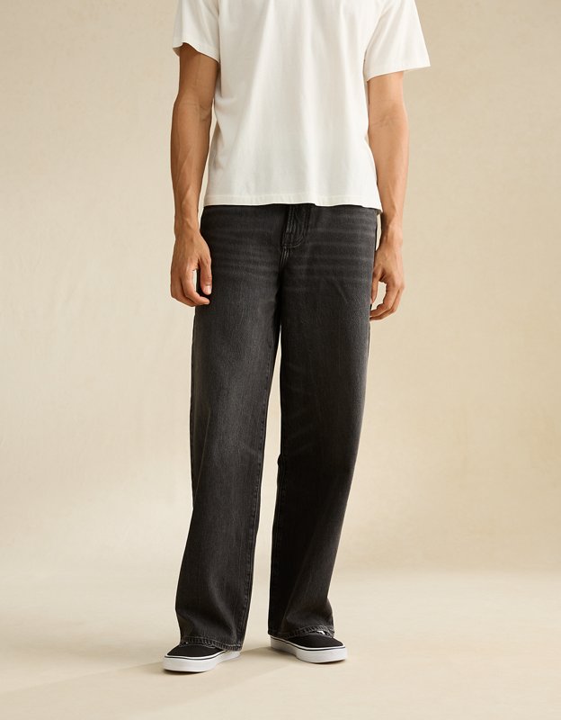 AE Ultra Baggy Jean - Washed Black