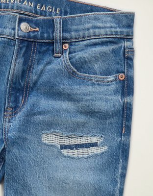 AE High-Waisted Straight Jean - Light Wash