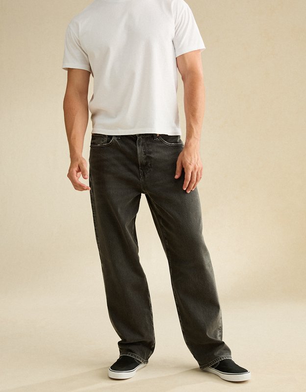 AE Loose Jean - Washed Black