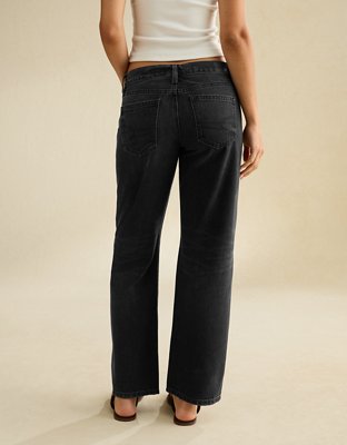 AE Low-Rise Classic Straight Jean - Black