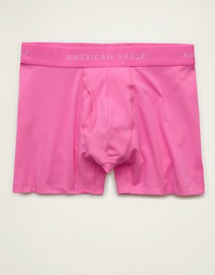 AEO Men's 4.5" Classic Boxer Brief - Pink Burst