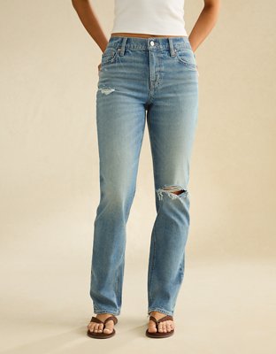 AE High-Waisted Straight Jean - Medium Vintage