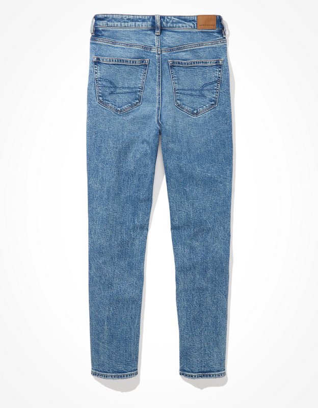 AE Ripped Mom Jean - Blown Out Blue