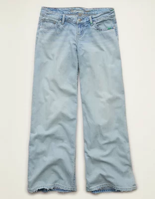 AE Lowest-Rise Baggy Wide-Leg Jean - Light Vintage