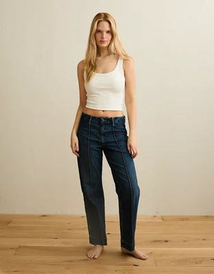 AE Curvy High-Waisted Stovepipe Jean - Dark Wash