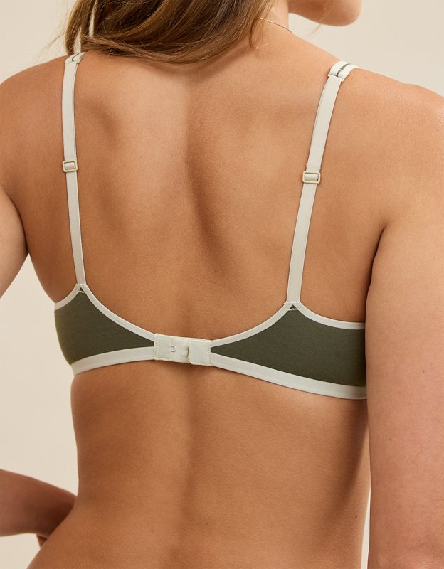 Float Full Coverage Unlined Bra - Festive Olive