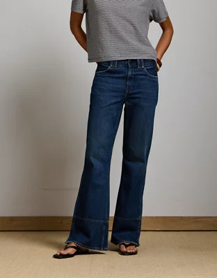 AE77 Premium Vintage Flare Jean - Dark Wash