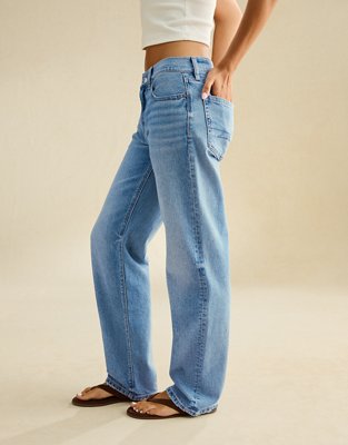AE Low-Rise Baggy Straight Jean - Fresh Bright