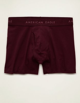 AEO Men's 4.5" Classic Boxer Brief - Deep Burgundy